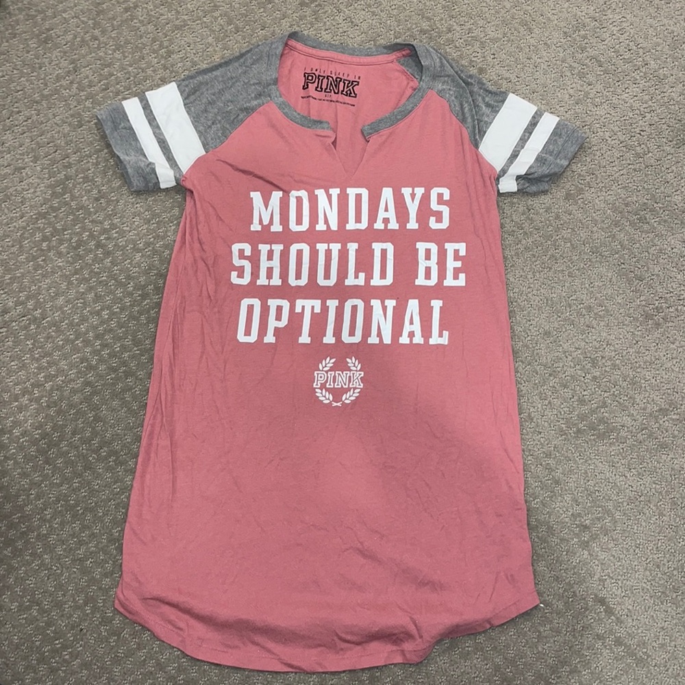 PINK nightgown/ oversized sleep shirt